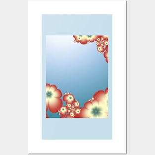 Spring Flower Border Posters and Art